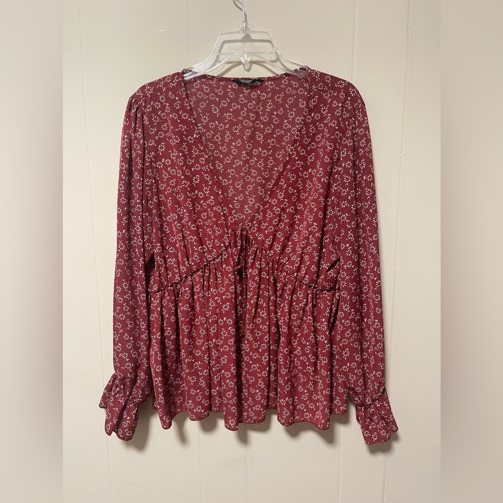 Floral Peplum Blouse